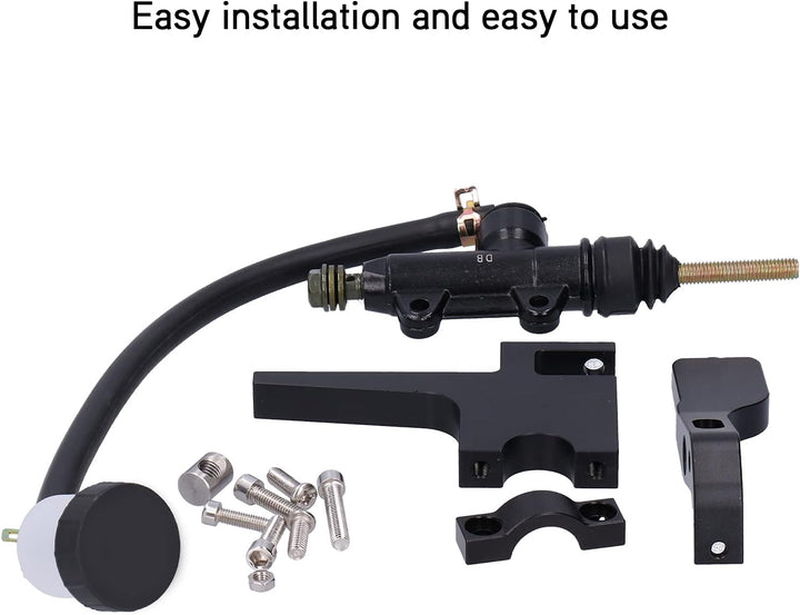 Yctze Aluminiumlegierung Bremspumpe 7 / 8in Motorradkupplung Daumenbremshebel Hintere Hauptpumpe Zyl