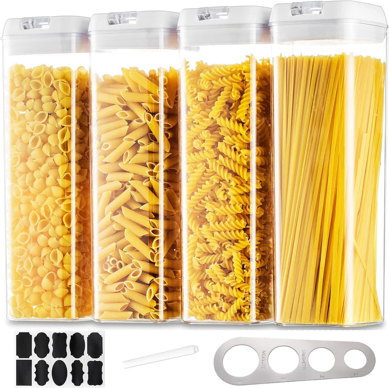 Vorratsdosen Aufbewahrungsbox Küche Vorratsbehälter Aufbewahrung: 4 Stück Luftdichte Pasta Behälter