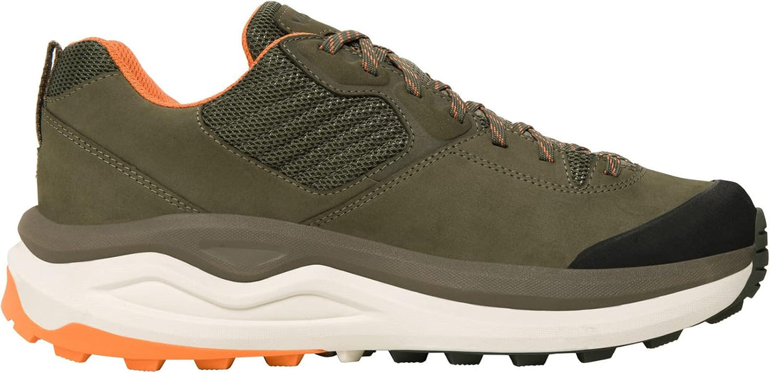 Viking Cerra Hike Low Gtx M Walking Shoe Herren 43 EU Weit Olive Orange, 43 EU Weit Olive Orange