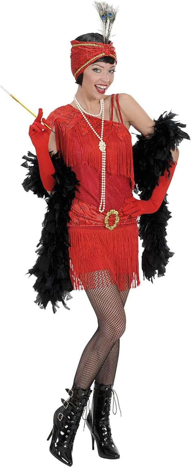 "1920's FLAPPER" (dress, headpiece) - (S), S