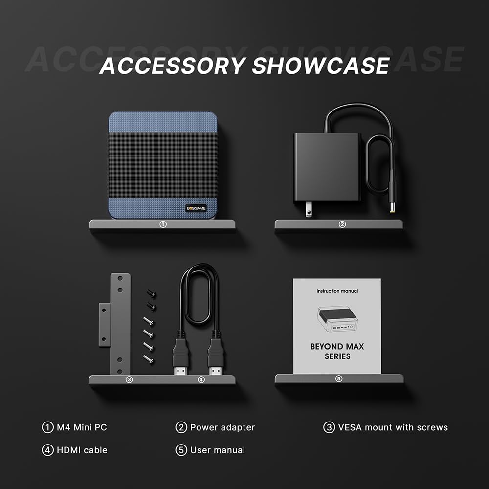 BOSGAME M4 Neo OCulink Mini Gaming PC, mit AMD Ryzen 7 7840HS 8 Kerne 16 Threads Bis zu 5,1 GHz Proz