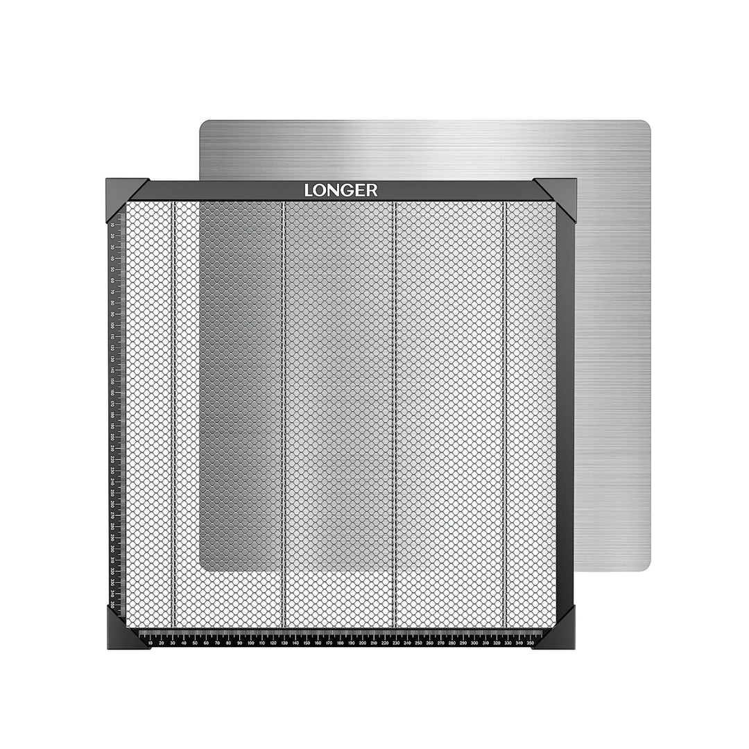 LONGER Honigwaben Arbeitsplatte 400x400mm - Aluminium Honeycomb Tisch für CO2/Laserdiode Laser Gravu