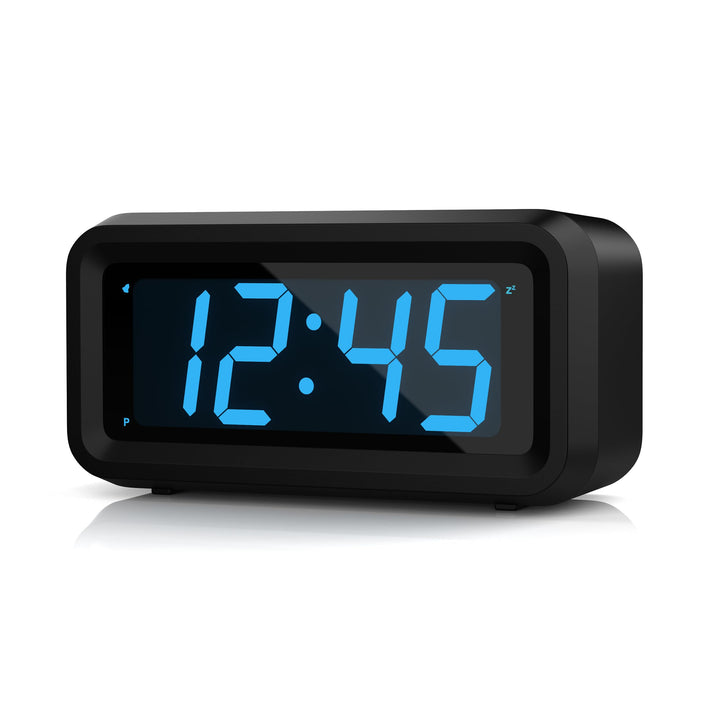 KWANWA Digitaler Wecker, LED Uhr Batteriebetrieben Tischuhr mit 3 Einstellbarer Helligkeit/Snooze/Oh
