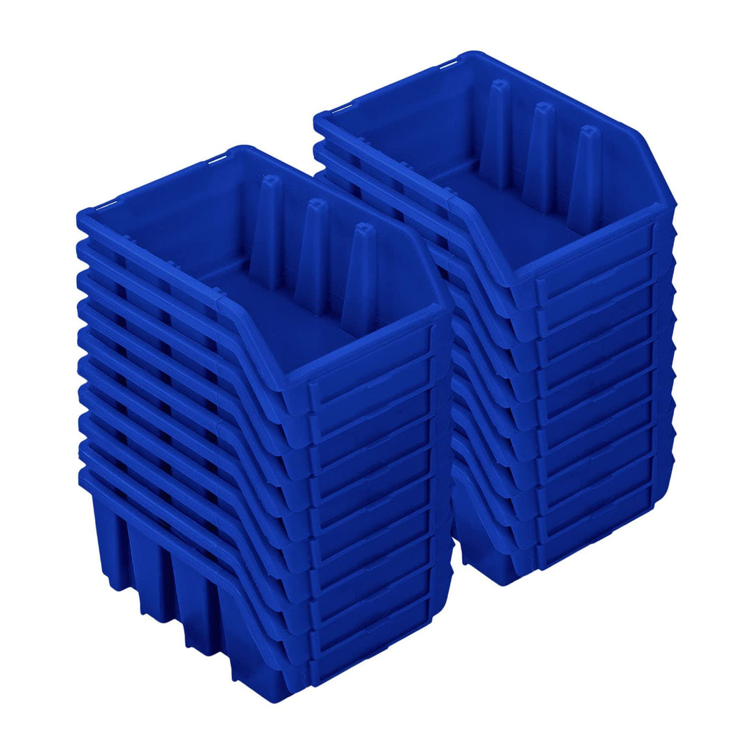 PAFEN Stapelboxen Set – 20x Stapelbox für Werkzeugwand 160 x 75 x 115 mm – Sichtbox Stapelkasten Sta