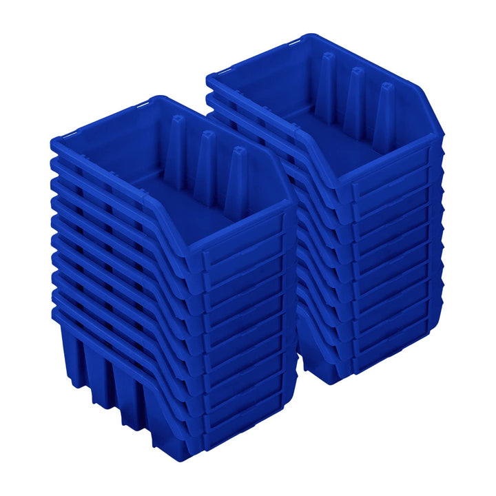 PAFEN Stapelboxen Set – 20x Stapelbox für Werkzeugwand 160 x 75 x 115 mm – Sichtbox Stapelkasten Sta