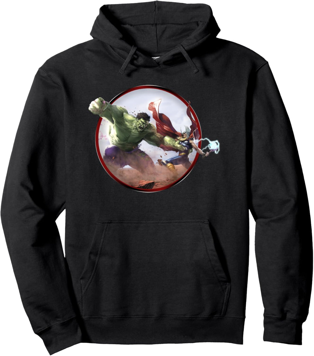 Marvel Hulk Thor Battle Of The Century Pullover Hoodie