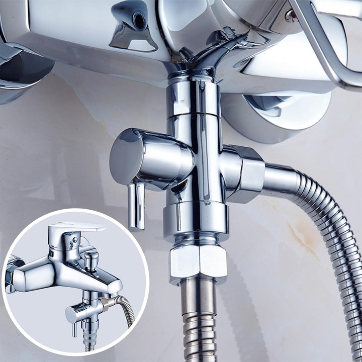 Handbrause für Waschbecken, Bidet Handbrause mit 150cm Schläuche, Halterung und 1/2 Zoll Umschaltven