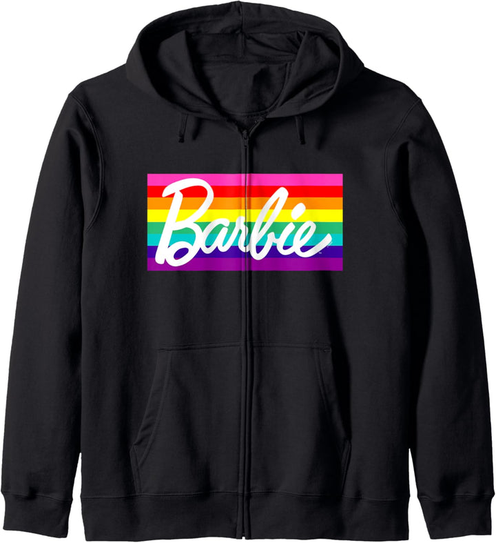 Barbie, Regenbogen, Logo, Streifen, Kapuzenjacke