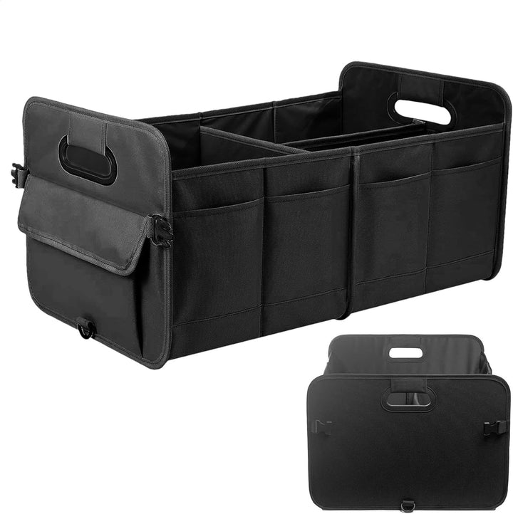 Oxford Cloth Vehicle Storage Bag with Handle, Sturdy Trunk Storages Organizer, Folding Vehicle Trunk