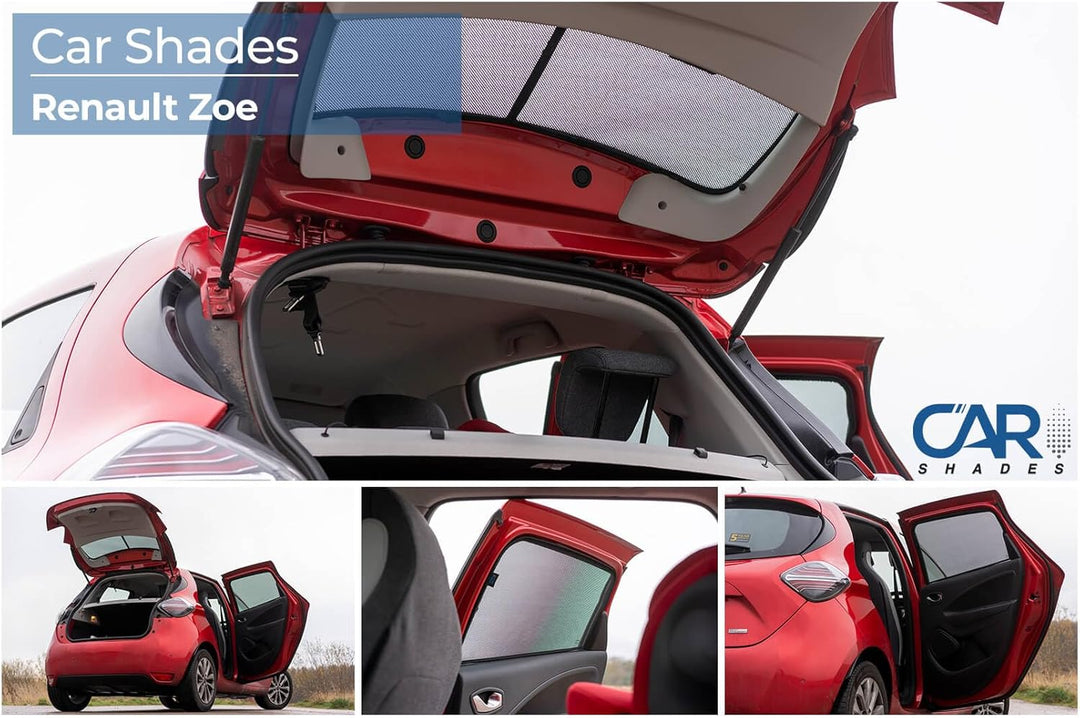 Satz Car Shades kompatibel mit Renault Zoe 2013-2019 & 2019- (4-teilig)