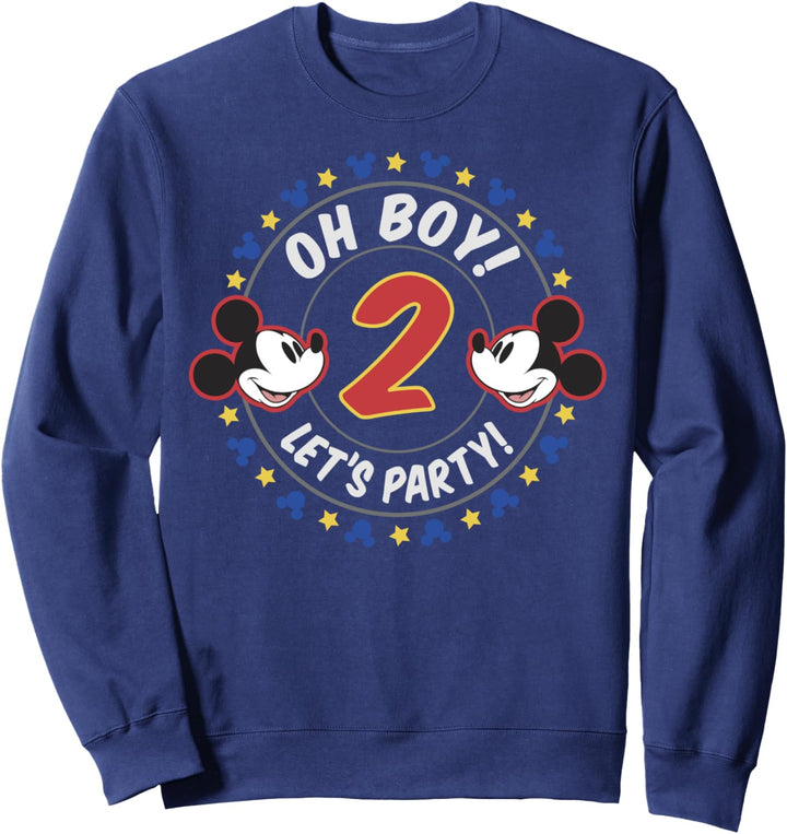 Disney Mickey & Friends 2 Year Old Let's Party Sweatshirt