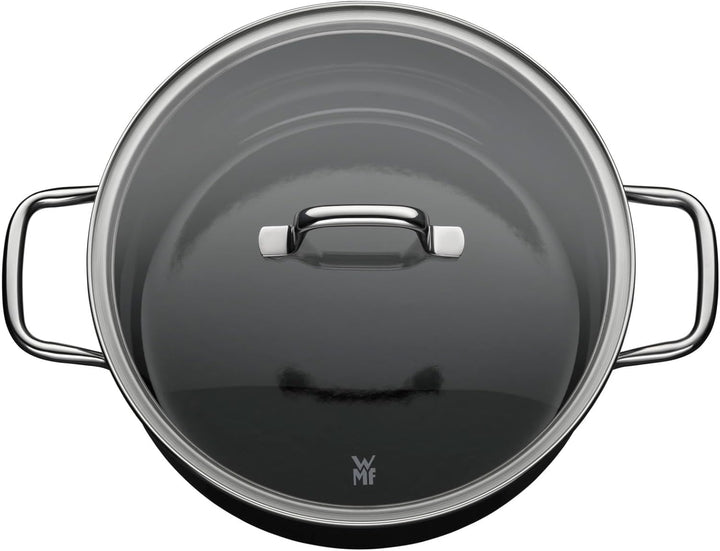 WMF Fusiontec Essential Kochtopf gross, 24 cm, Glasdeckel, Bratentopf Induktion, 4,4l, High-Tech Ker