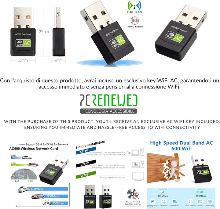 PCRENEWED TECNOLOGIA ACCESSIBILE PcRenewed Desktop-PC Intel I7 6700, leistungsstark, 32 GB RAM, SSD