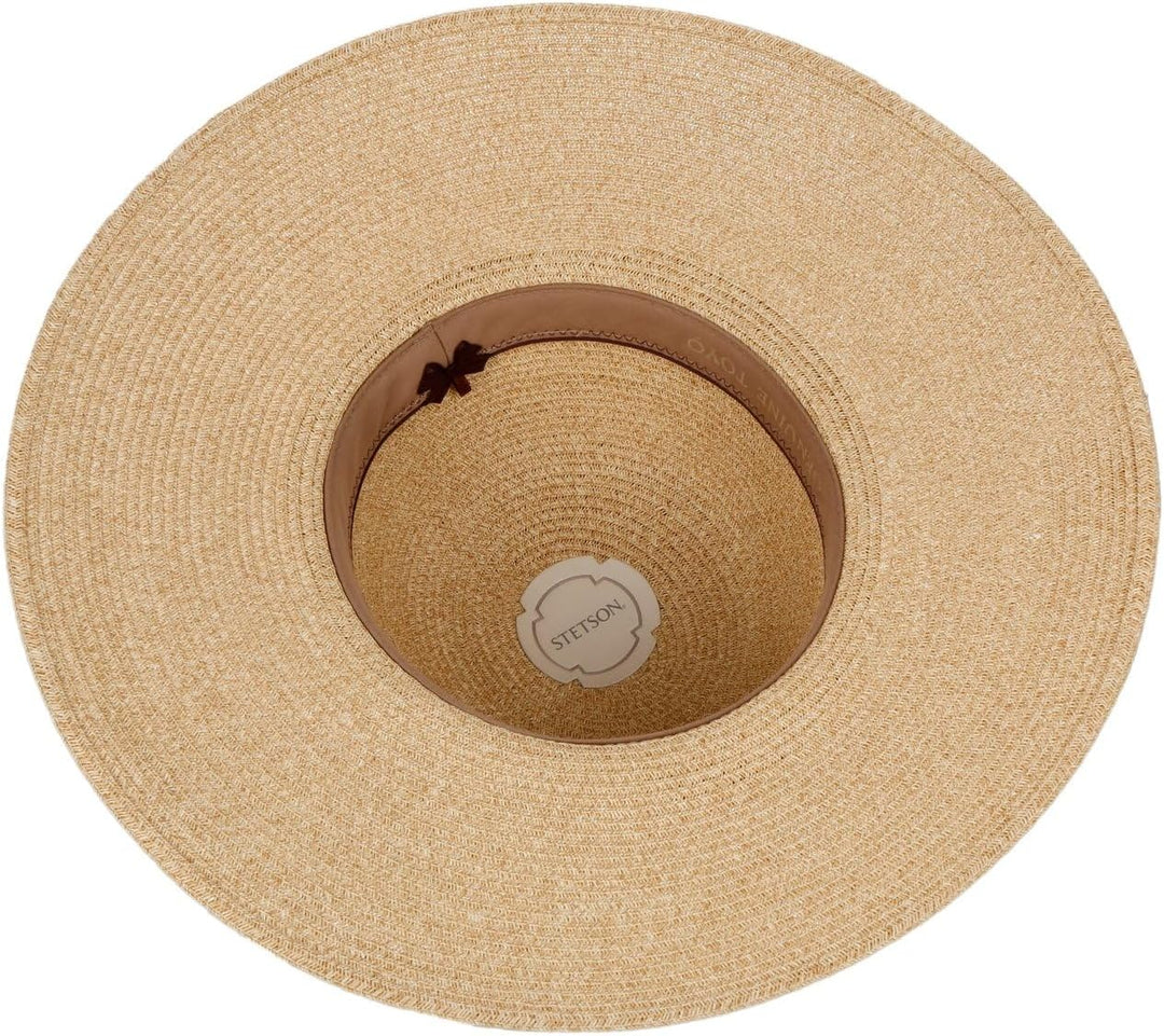 Stetson Livetta Toyo Schlapphut Damen - Aus Toyo-Stroh (100%) - Mit Schweissband - Extrabreite Kremp
