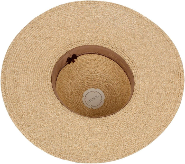 Stetson Livetta Toyo Schlapphut Damen - Aus Toyo-Stroh (100%) - Mit Schweissband - Extrabreite Kremp