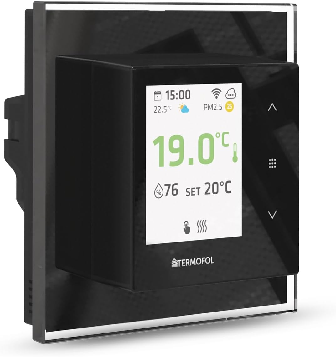 Termofol Elektrische Fussbodenheizung Heizfolie 230V - mit Thermostat H7 WIFi Black - Leistung 220W/