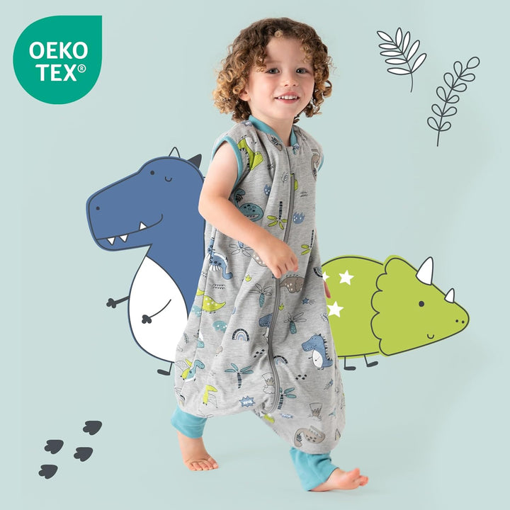 schlummersack Baby Schlafsack mit Füssen Sommer 1 Tog dünn | Schlafsack mit Beinen und verlängerten