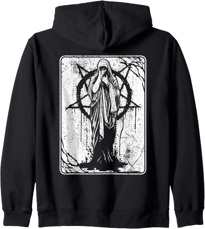 Satanic Occult Evil 666 Pentagramm Dark Art Gothic Kapuzenjacke