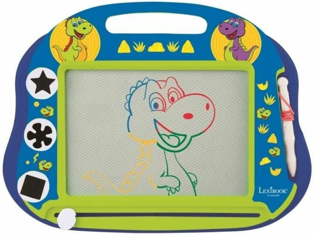 Lexibook CRDINO550 Dinosaur Magische magnetische Zeichentafel, Magnettafel für Kinder, künstlerische