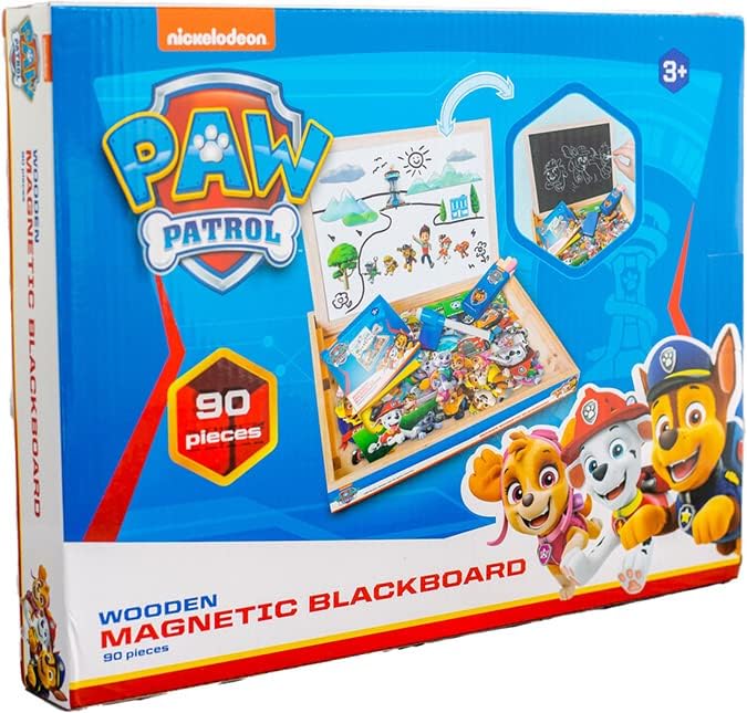 HH Poland 67474-WMB-PAW 1 Paw Patrol Kindertafel Magnettafel Spielzeug, Schwarz