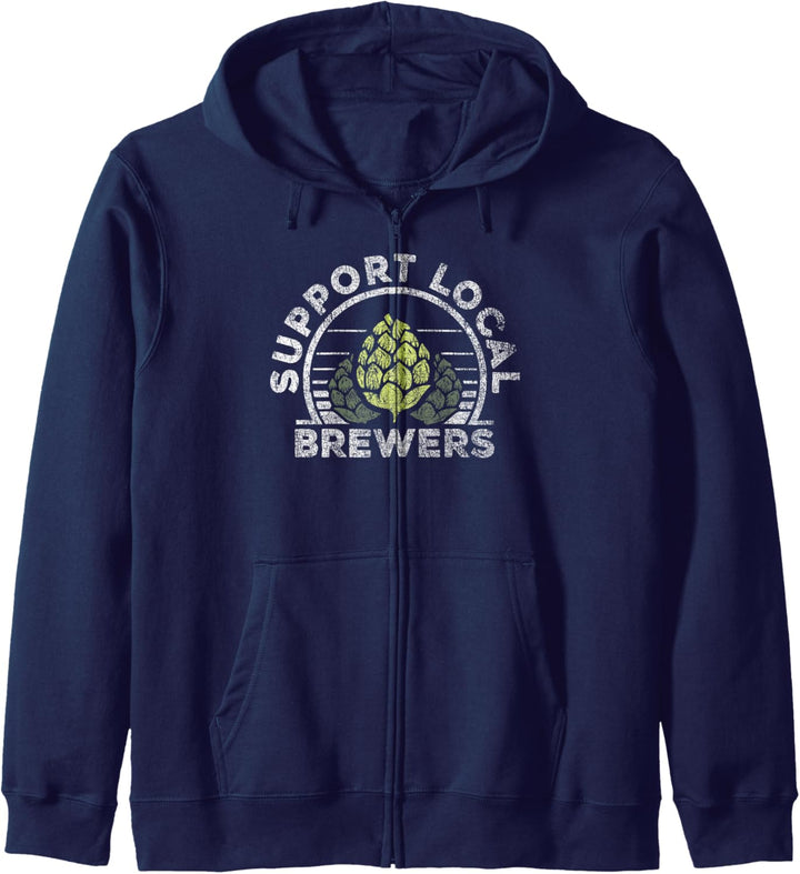 Support Local Brewers Beer Hops Kapuzenjacke