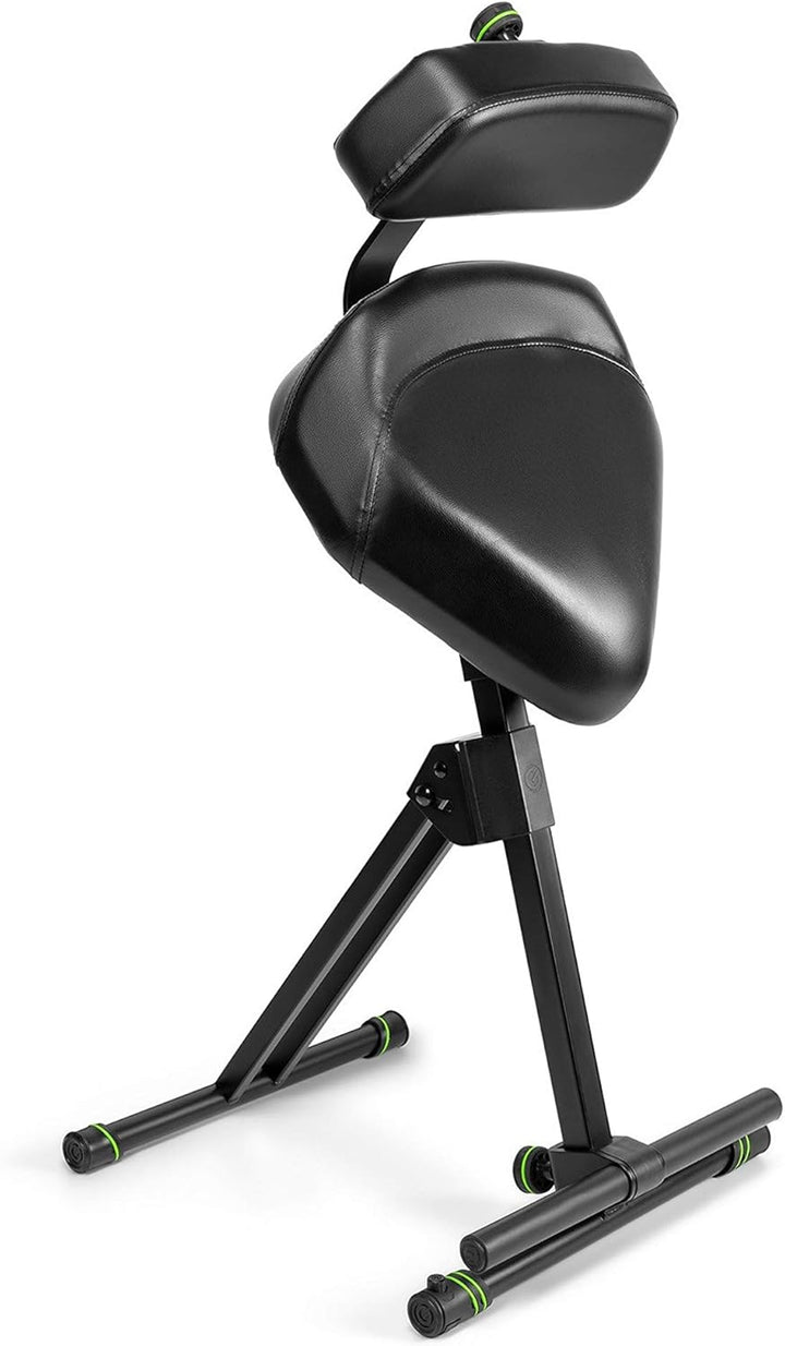 Gravity FM SEAT1 BR - Höhenverstellbare Stehhilfe mit Fussstütze und Rückenlehne, Höhenverstellung b