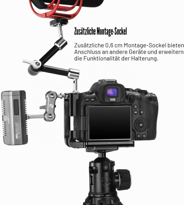 SUNWAYFOTO PCL-R6II L-Bracket für Eos R6 Mark II Arca Swiss Schnellwechselplatte L-winkel