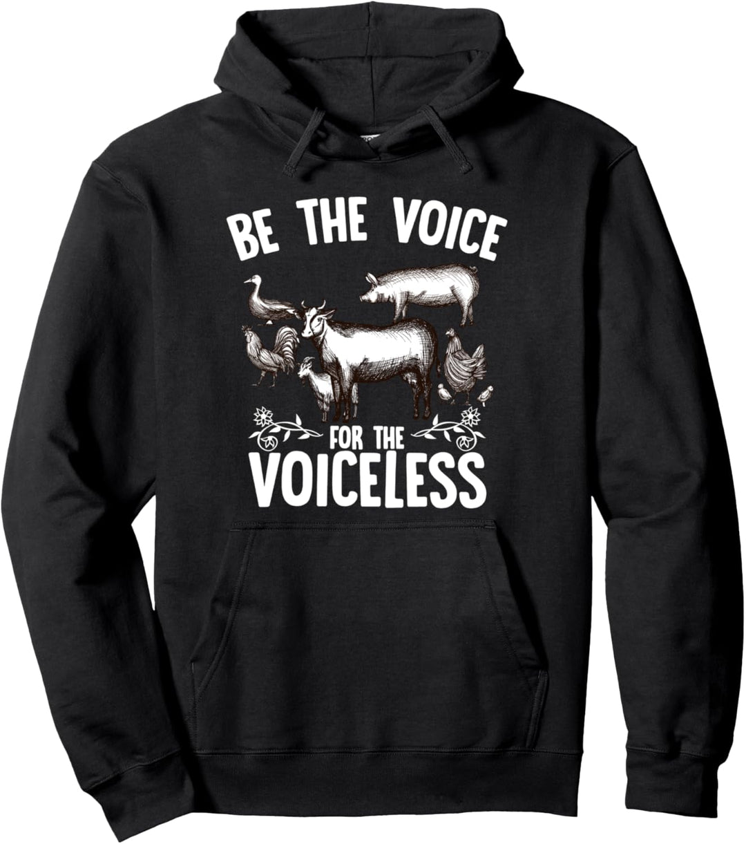 Be the Voice for the Voiceless Schutz der Tiere Tierschutz Pullover Hoodie