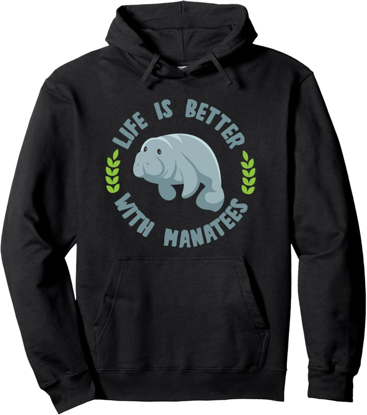 Leben mit Seekühen Meerestier Ozean Wildtiere Pullover Hoodie