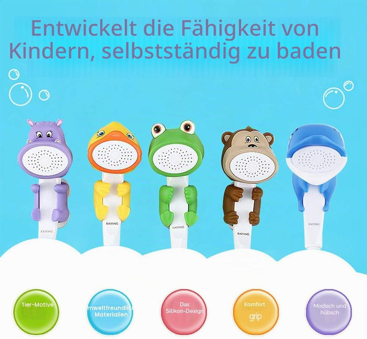 KAIYING Duschköpfe für Kinder, Cartoon Wasserfluss Sprühdusche, Duschaufsatz für Kleinkinder, Baby h