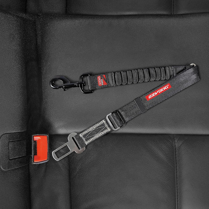 EzyDog Anschnallgurt Hund Auto – Click Zero Shock Hundeanschnaller mit Stossdämpfer, verstellbar, ko