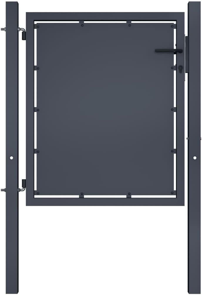 vidaXL Gartentor Gartentür Hoftor Hoftür Gartenpforte Zauntor Zauntür Einzeltor Tor Garten Zaun Pfor