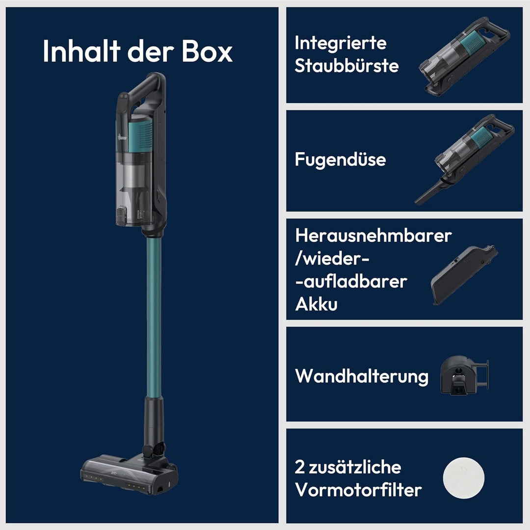 Hoover Akku-Staubsauger kabellos HF3 CORE mit 60min Laufzeit, Handstaubsauger mit Anti-Twist gegen H