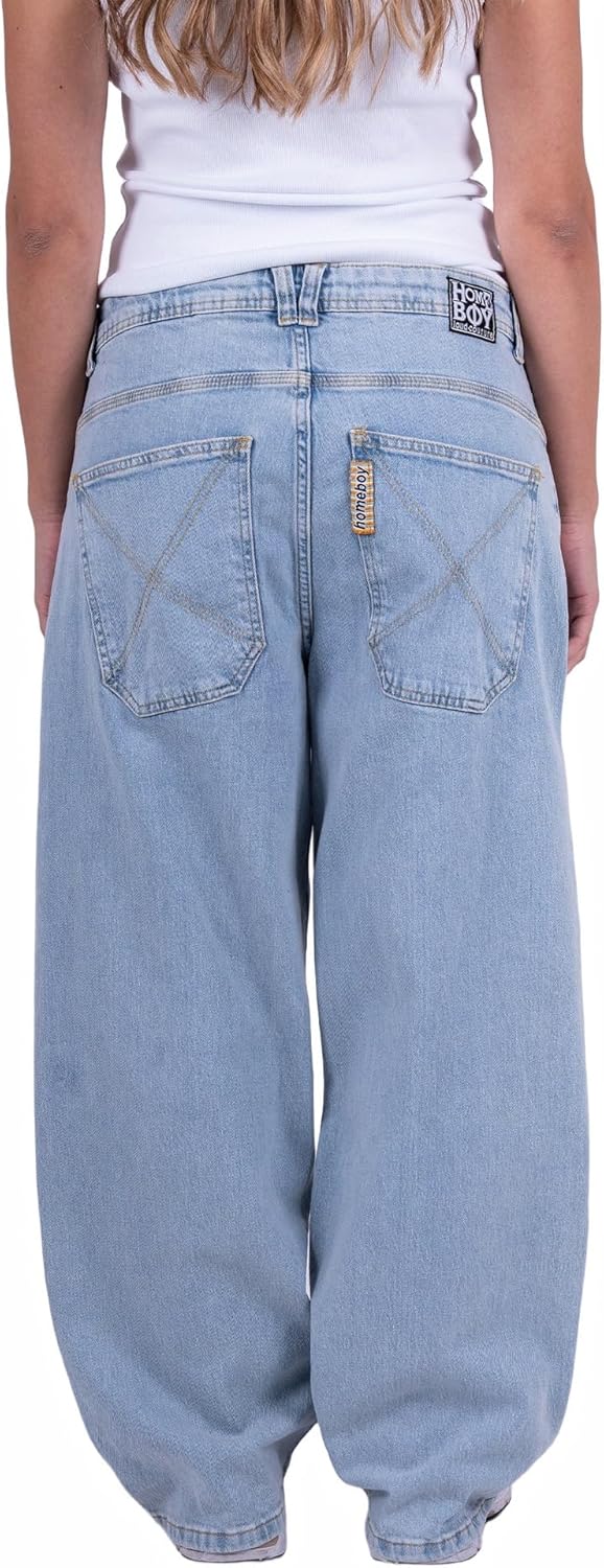 Homeboy Unisex Hose X-tra Monster Denim 25W / 28L Moon, 25W / 28L Moon