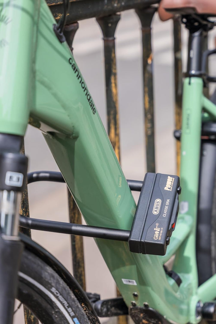 ABUS Bügelschloss Granit Power 58/140HBIII - starkes Motorradschloss mit doppelter Verriegelung - AB