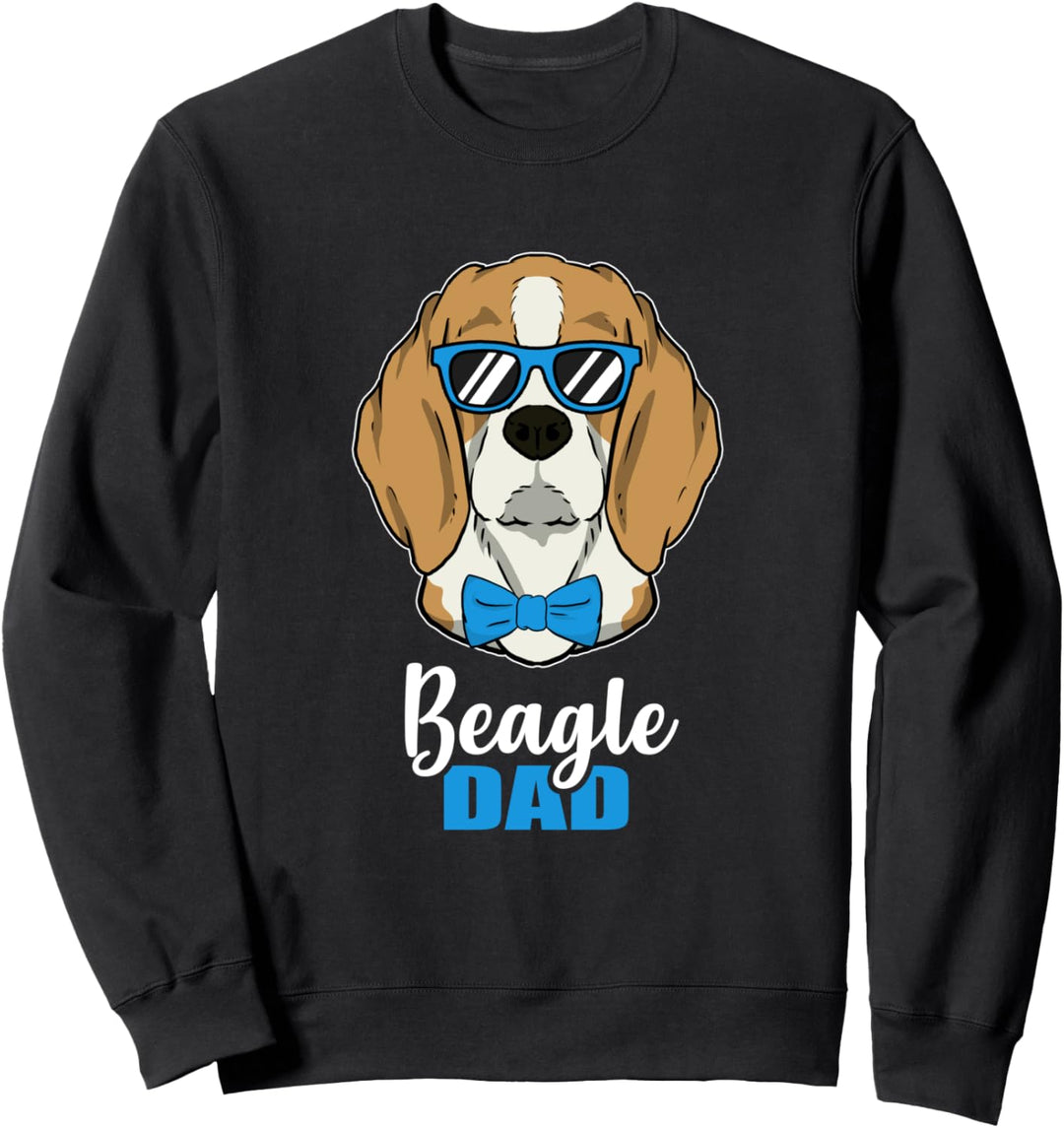 Lustiges Hunde Papa Geschenk Herrchen Beagle Hund Sweatshirt