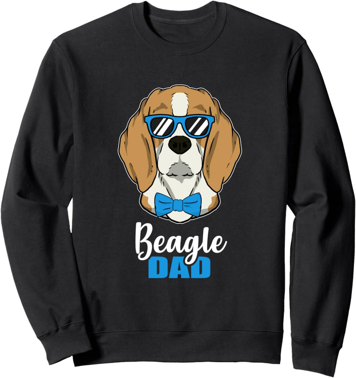 Lustiges Hunde Papa Geschenk Herrchen Beagle Hund Sweatshirt