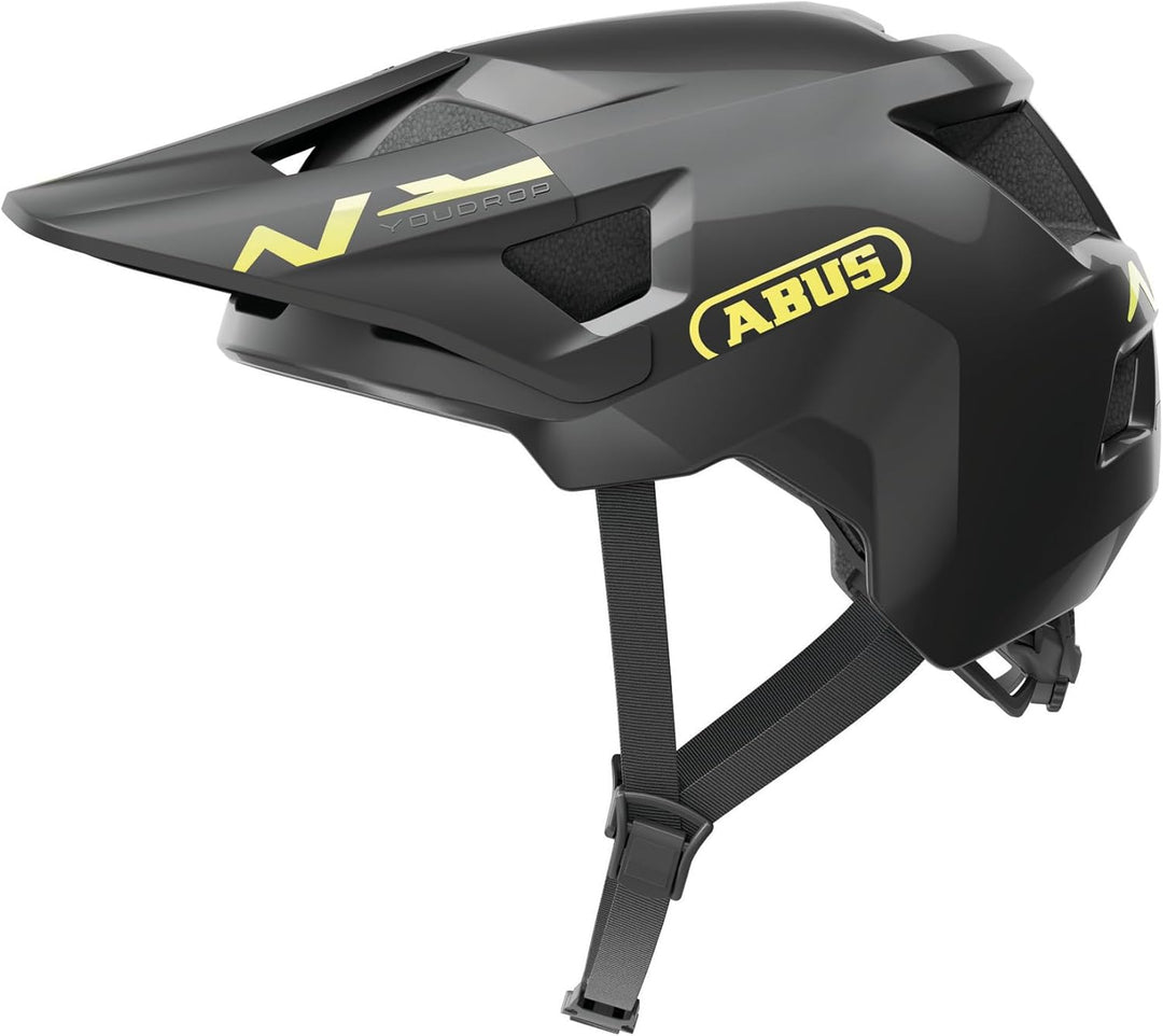 ABUS MTB-Helm YouDrop - Fahrradhelm für Kinder und Jugendliche - für den Alltag oder Touren im Gelän