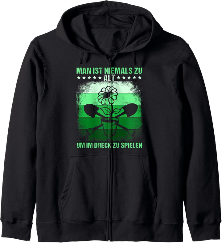 Hobbygärtner Motiv mit lustigen Spruch, Witziges Garten Kapuzenjacke