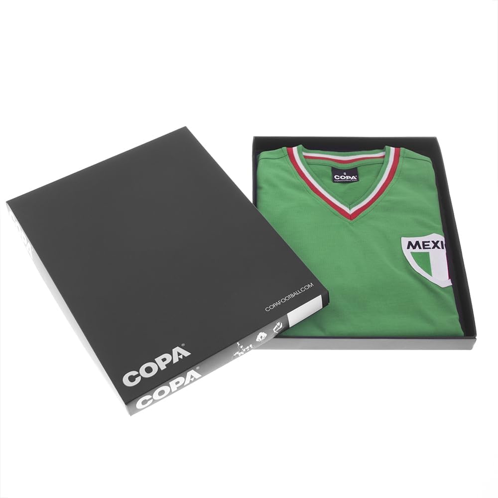 Copa Mexiko Pele Retro Fussball Trikot 1980'er Jahre XXL Vert/Blanc/Rouge, XXL Vert/Blanc/Rouge