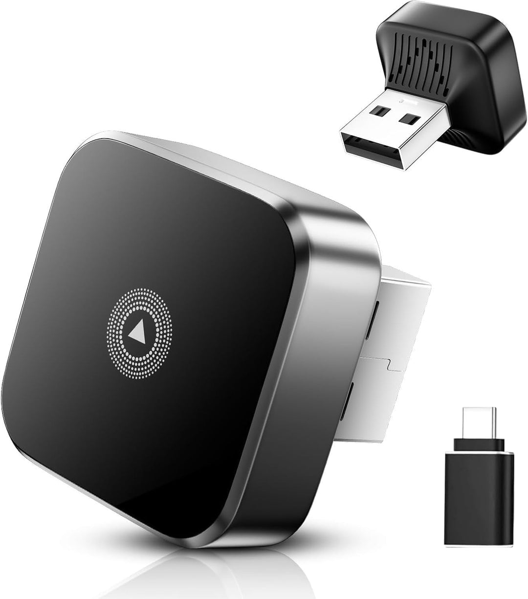2026 Upgrade CarPlay Wireless Adapter&Android Auto Wireless Adapter,Automatische Wiederverbindung,Pl