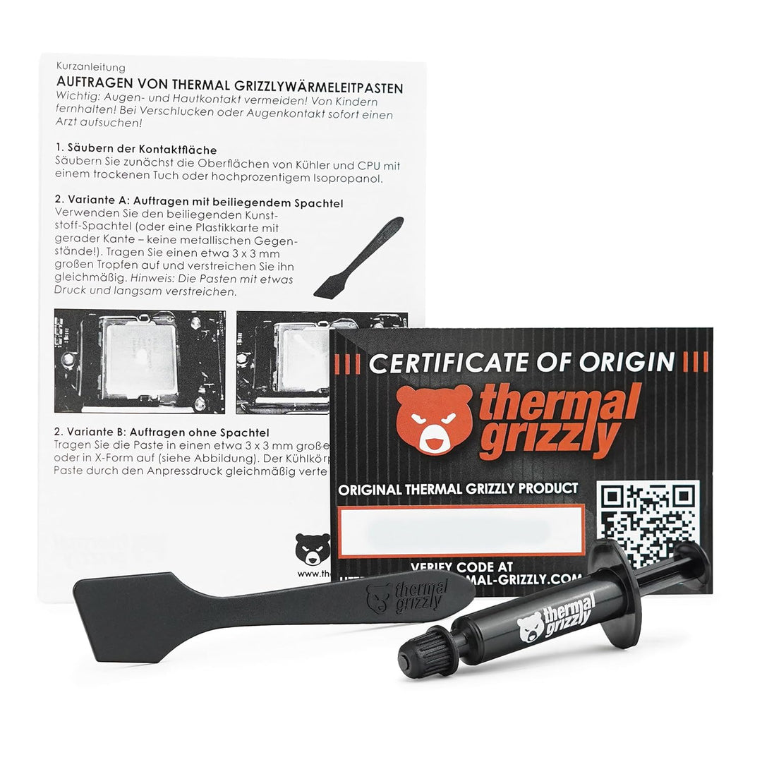 Thermal Grizzly 2X TG-K-001-RS Kryonaut 12,5 W/m · K 1 g Wärmeleitpaste (-200 bis 350 °C)