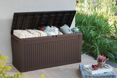 Koll Living Auflagenbox/Kissenbox 270 Liter 100% Wasserdicht mit Belüftung dadurch kein übler Geruch