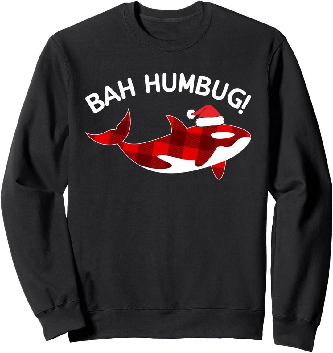 Lustiger Orca-Wal, Weihnachten weihnachtsbaum-Kleidung Sweatshirt