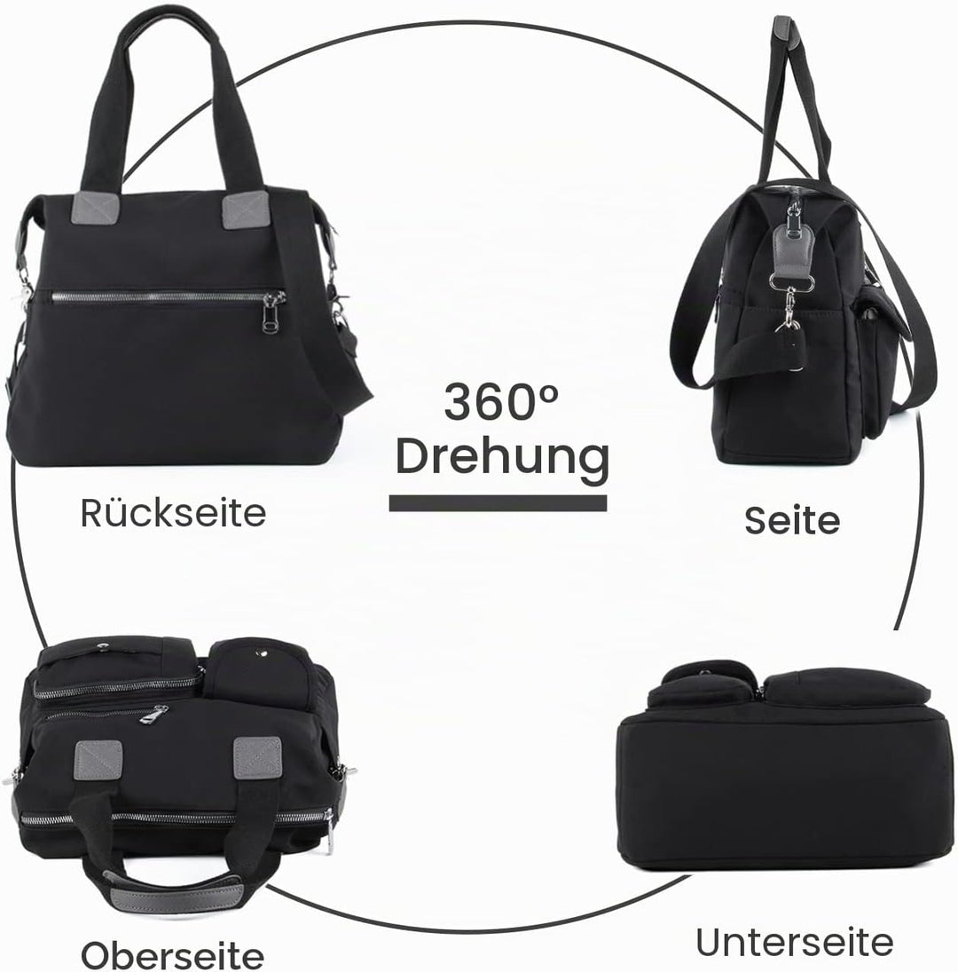 EVEOUT Damen Handtasche Multi Tasche Grosse Umhängetasche Hobo Taschen für Reise Arbeit Schule Campi