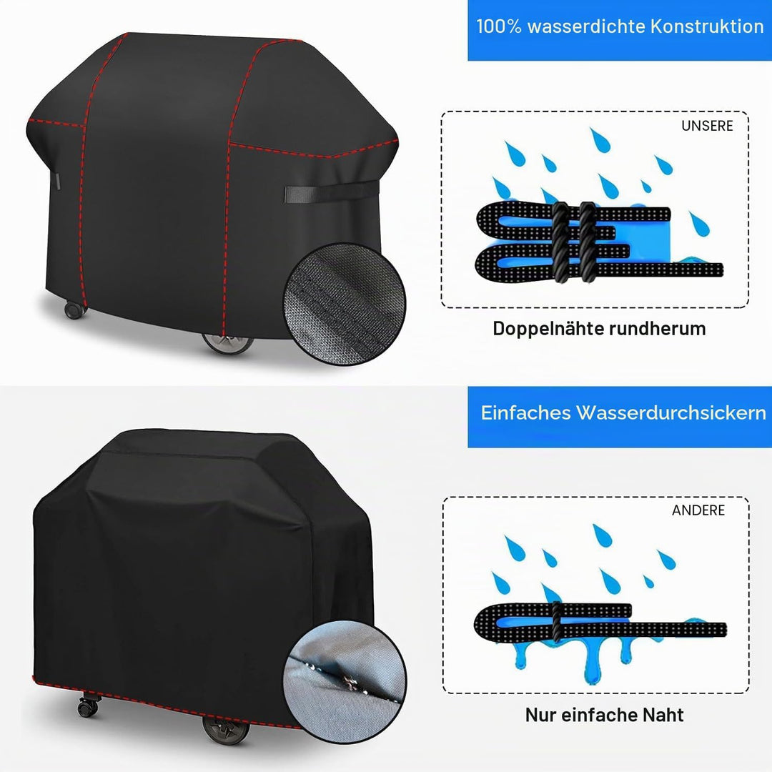 Grillabdeckung Wetterfest 170 cm - 7108 Grillabdeckungen für Weber Summit 400 Series Gas Grill, PU a
