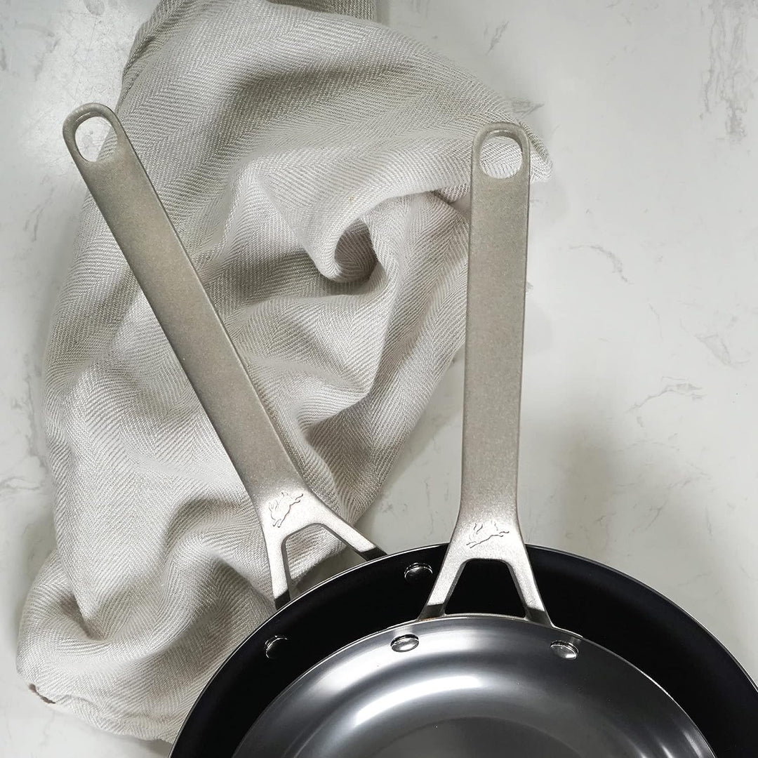 SAVEUR SELECTS Nitri-Black Wok aus Karbonstahl, natürlich antihaftbeschichtet, 35 cm, für Induktions