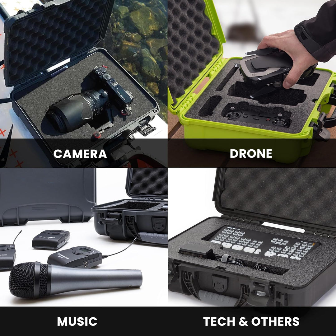 Nanuk 910 Wasserdichter Hartschalenkoffer Mit Plüschschaumeinlage - Rot Rot Cubed Foam, Rot Cubed Fo