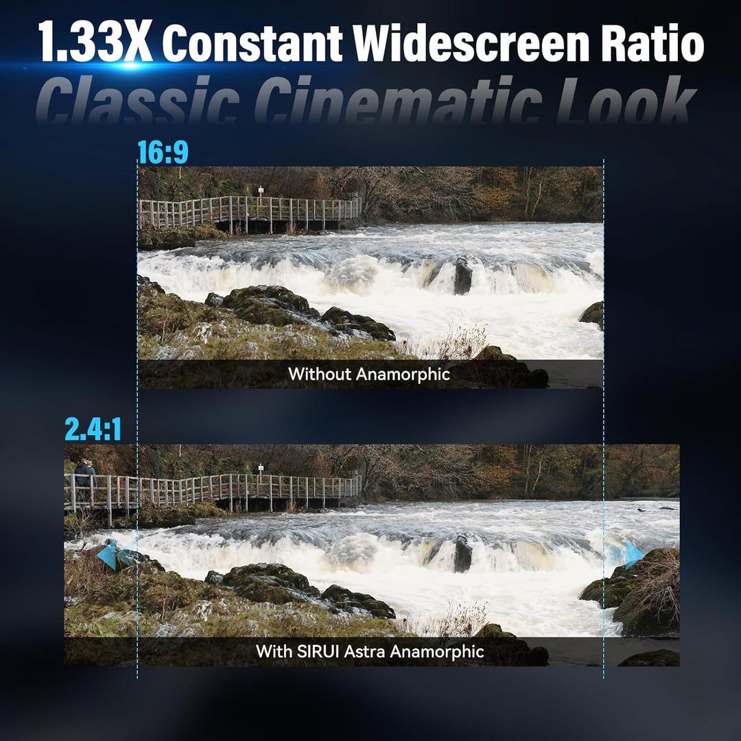 SIRUI Astra 75mm T1.8 1,33X Anamorphes Prime Objektiv, Vollformat Autofokus Cine-Objektiv mit grosse