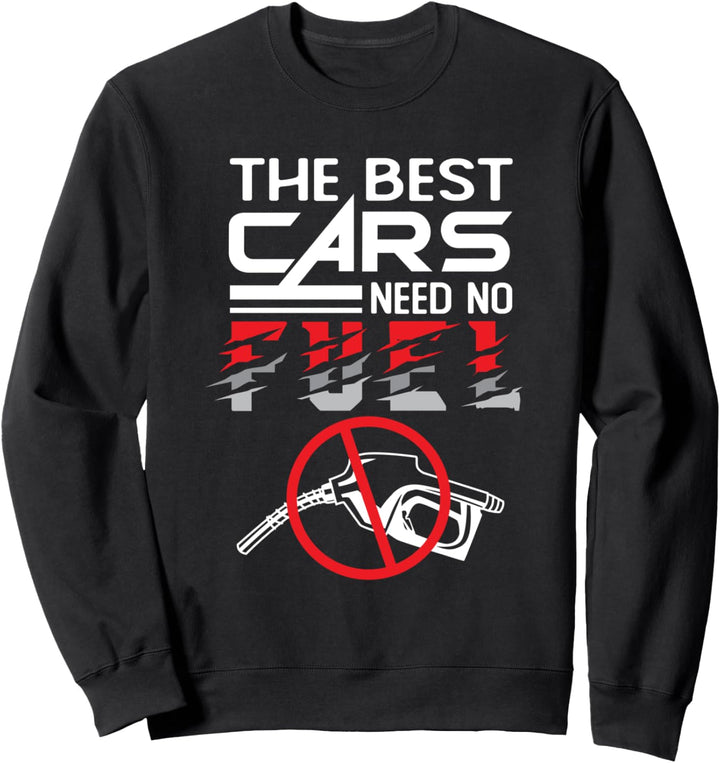 E-Auto Elektroauto Spruch rEVolution EV Strom Auto Sweatshirt